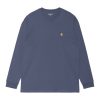 Carhartt WIP L/S Chase T-shirt 100% cotton Cold Viola / Gold